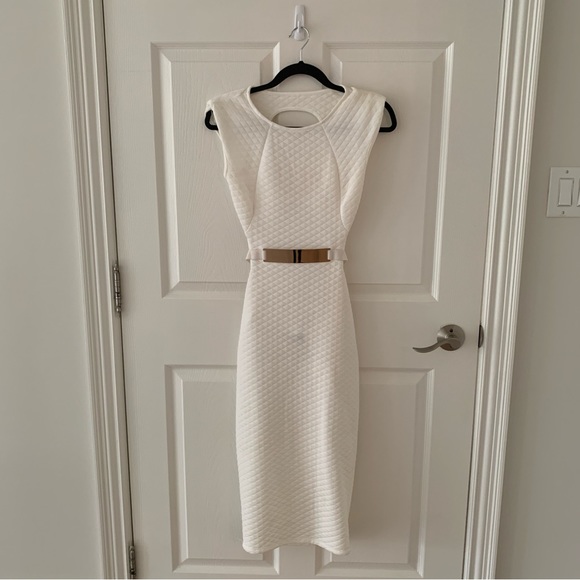 White Body Con Dress - Picture 9 of 9